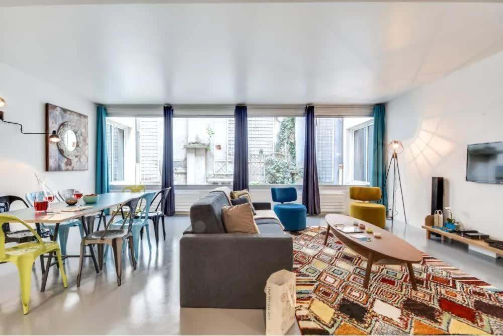 Modern And Huge 3Bd For 10 Guests In Le Marais! Apartman Párizs Kültér fotó